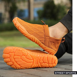 Men & Women Barefoot Shoes, Breathable Knit Non‑Slip Outdoor Walking Sneakers