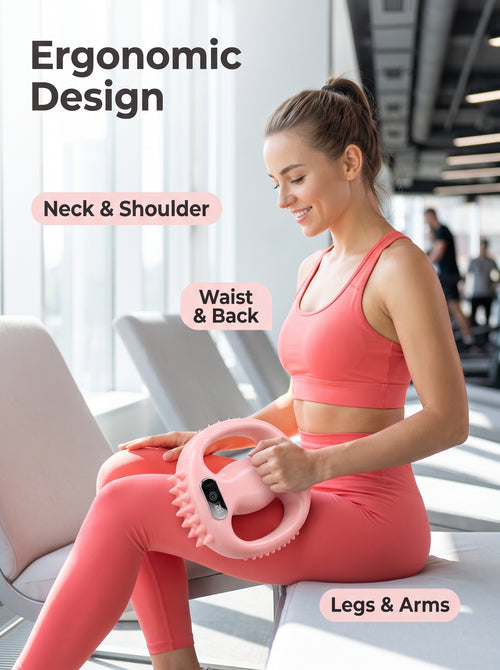 2026 New R10 Mini Fascia Ring, Adjustable Strap Cordless Massager for Waist & Back
