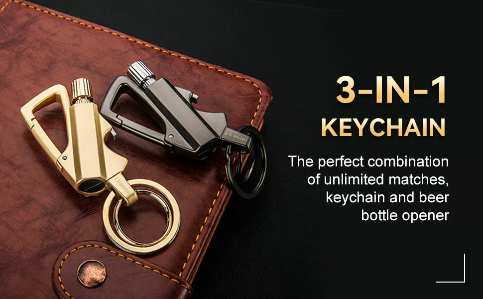Free Express Shipping –Multifunctional Permanent Match Keychain 🌨️Waterproof & Windproof Ignition – Survival Tool for Camping & Emergency 🏕️