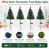 Free Express Shipping – Waterproof Solar LED Christmas Tree Pathway Lights Set