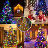 🎄🔥Waterproof Christmas Tree Waterfall Lights with Ring - ✨Quick Setup, 8 Modes– Free Express Shipping