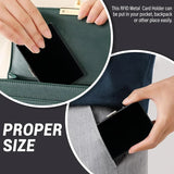 RFID Blocking Metal Card Holder, Ultra Slim Stainless Steel Business Credit Card Case 💳
