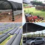 Free Express Shipping – 90% Blackout Sun Shade Cloth - Heavy-Duty UV-Resistant Mesh Net with Grommets