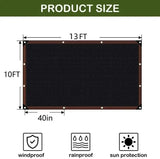 Free Express Shipping – 90% Blackout Sun Shade Cloth - Heavy-Duty UV-Resistant Mesh Net with Grommets