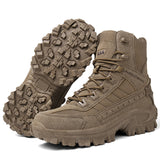 Men's Tactical Combat Boots | Non-Slip Wearproof High Tops for Hiking & Training — Free Socks Included