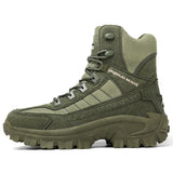 Men's Tactical Combat Boots | Non-Slip Wearproof High Tops for Hiking & Training — Free Socks Included
