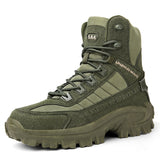 Men's Tactical Combat Boots | Non-Slip Wearproof High Tops for Hiking & Training — Free Socks Included