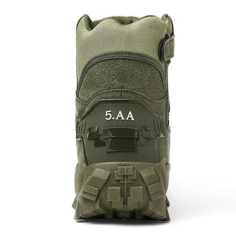 Men's Tactical Combat Boots | Non-Slip Wearproof High Tops for Hiking & Training — Free Socks Included