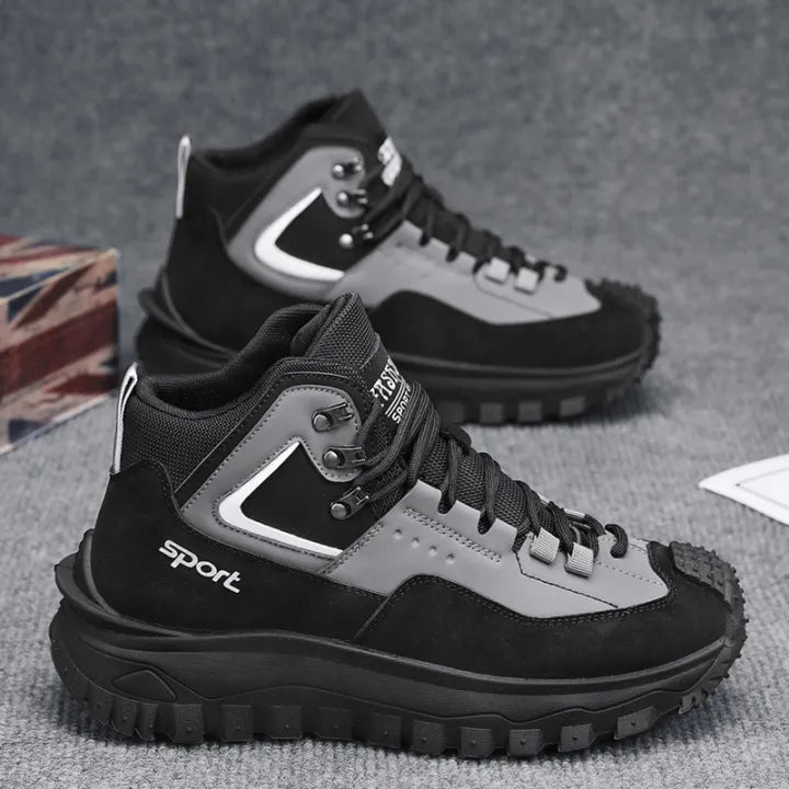 Men's Outdoor Hiking Boots - Waterproof, Non-Slip, Puncture-Proof And Smash-Proof; Correct Arch Support And Wide Toe - Suitable For Daily Wear And Outdoor Adventures