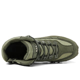 Men's Tactical Combat Boots | Non-Slip Wearproof High Tops for Hiking & Training — Free Socks Included