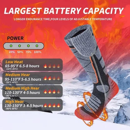 Free Express Shipping – Rechargeable Heated Socks for Men & Women