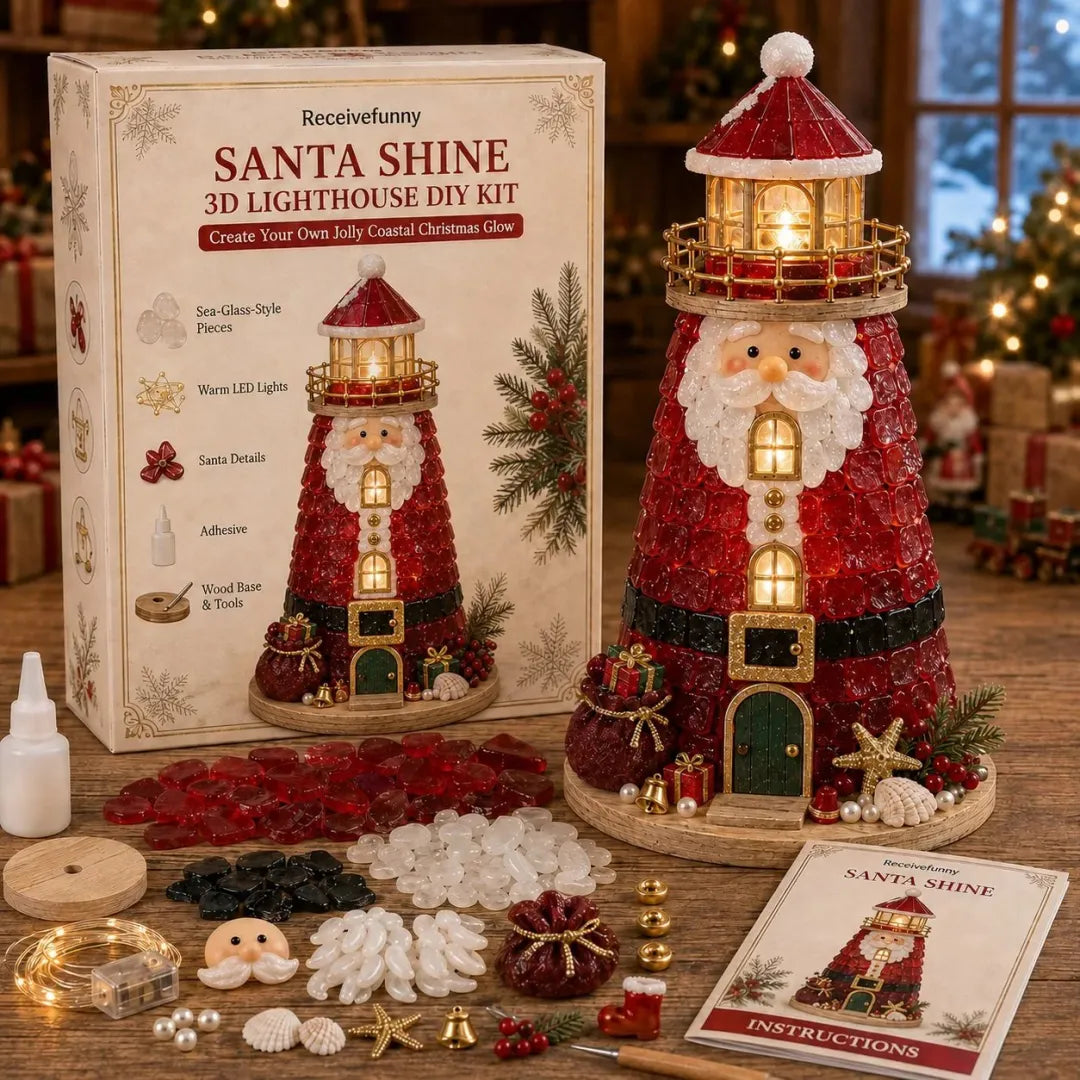 🎄DIY Lighted Christmas Lighthouse Kit — Beginner-Friendly, Complete Set– Free Express Shipping