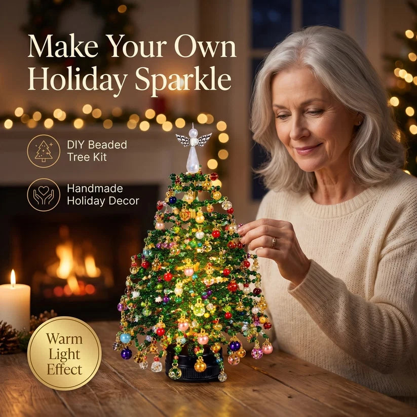 Free Express Shipping –DIY Beaded Holiday Tree Kit — Halloween & Christmas Craft Set
