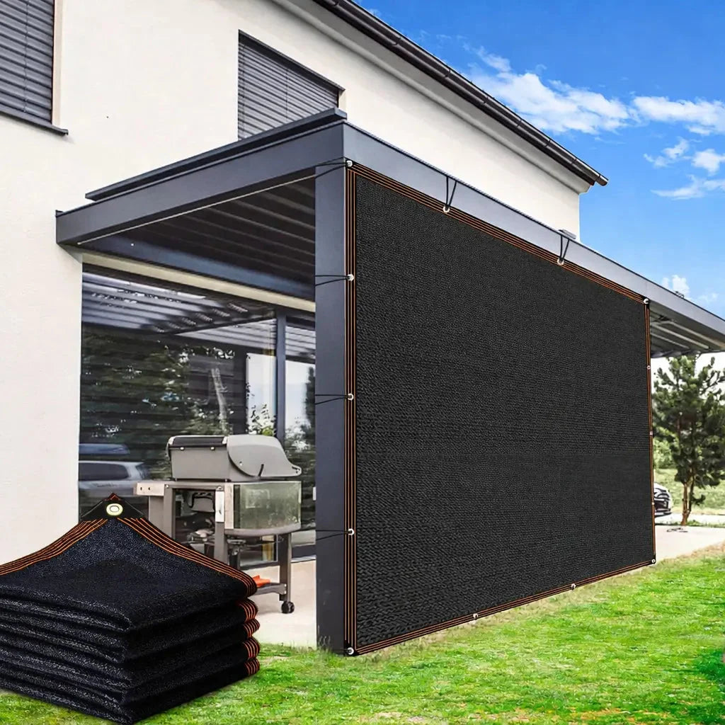 Free Express Shipping – 90% Blackout Sun Shade Cloth - Heavy-Duty UV-Resistant Mesh Net with Grommets