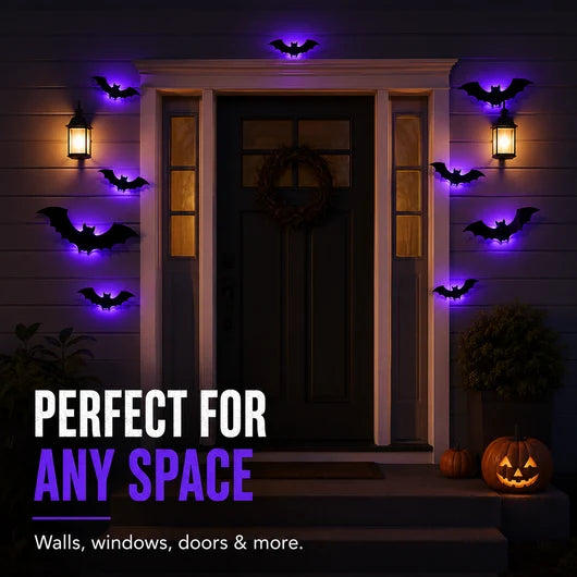 Free Express Shipping –Spooky Glow 3D Bat Lights