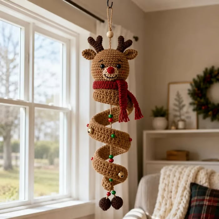 🍪🎄 Halloween & Christmas Crochet Spiral Ornament DIY Kit – Free Express Shipping