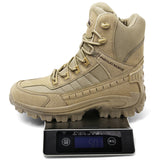 Men's Tactical Combat Boots | Non-Slip Wearproof High Tops for Hiking & Training — Free Socks Included