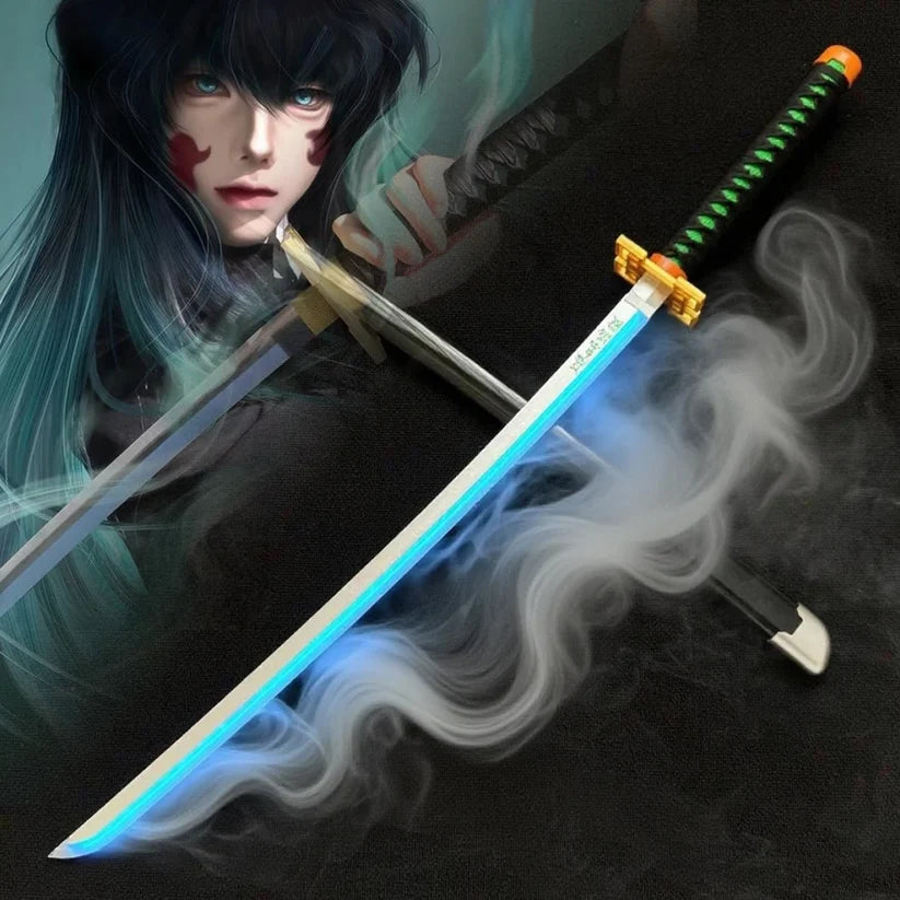 Free Express Shipping – Anime LED Cosplay Sword – Glowing Cosplay Sword with Real Smoke Effect