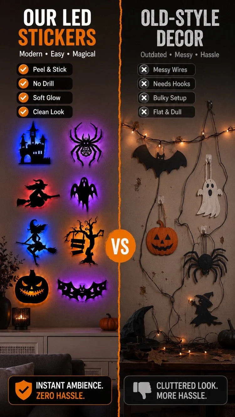 Free Express Shipping – Haunted LED Silhouettes（1 Set of 30 Silhouettes）