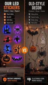Free Express Shipping – Haunted LED Silhouettes（1 Set of 30 Silhouettes）