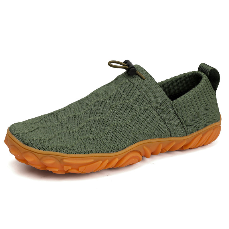 Men & Women Barefoot Shoes, Breathable Knit Non‑Slip Outdoor Walking Sneakers
