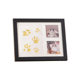 🐾Free Express Shipping – DIY keepsake set for pet paw prints – wooden frame, soft clay, and space for a photo – preserve a cherished memory forever 🖼️🐱