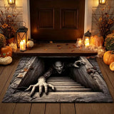 Festive 3D Visual Skull &Clown Horror Rug