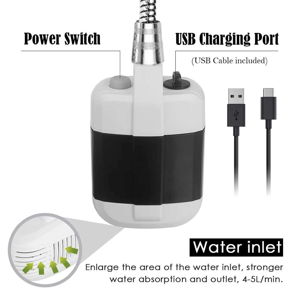 🔥Camping Essentials - While Stocks Last💦Portable Shower for Camping with Water Pump🚀