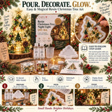Free Express Shipping –DIY Resin Christmas Tree Night Light Kit — Beginner-Friendly, Complete Set