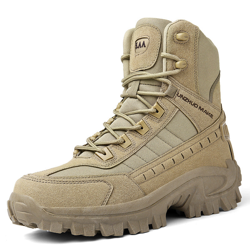 Tactical Military Combat Boots for Men, Non-Slip Wear Resistant High Top Boots for Hiking & Outdoor Training