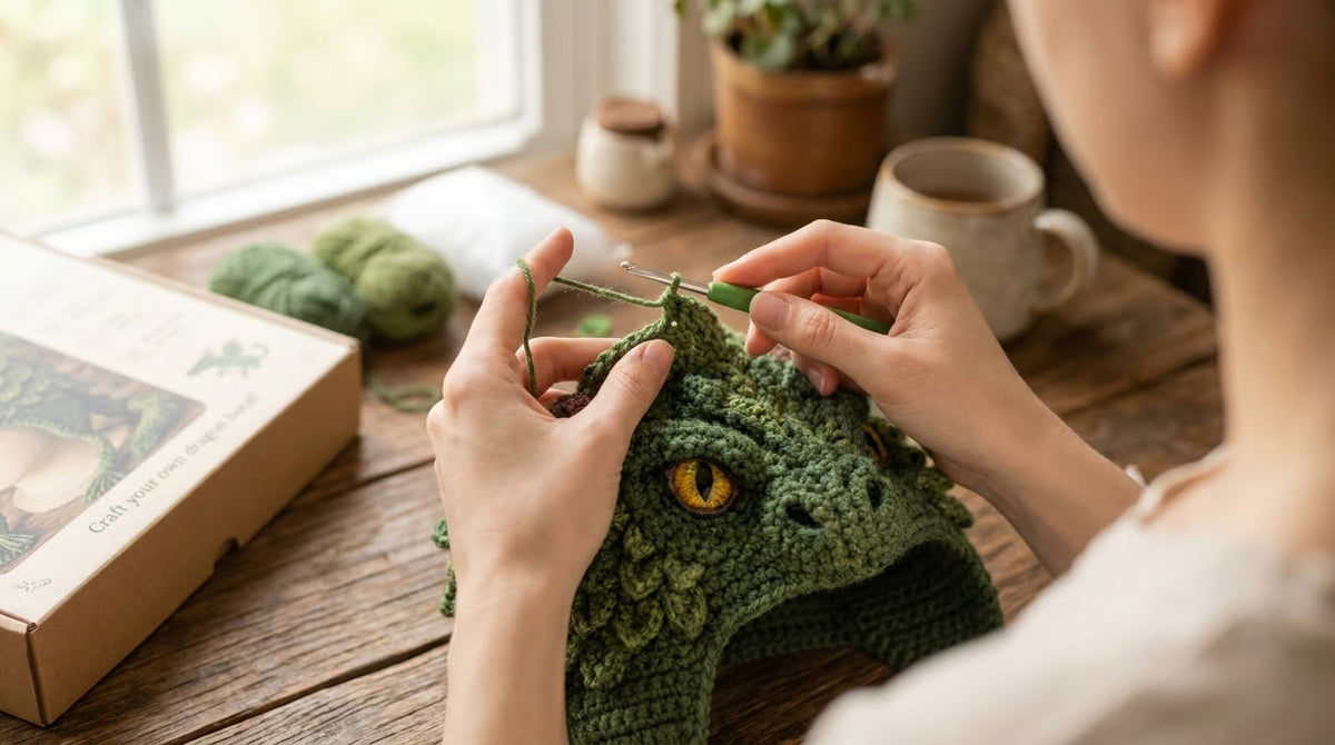 Free Express Shipping – Fantasy Hood Hat DIY Crochet Kit