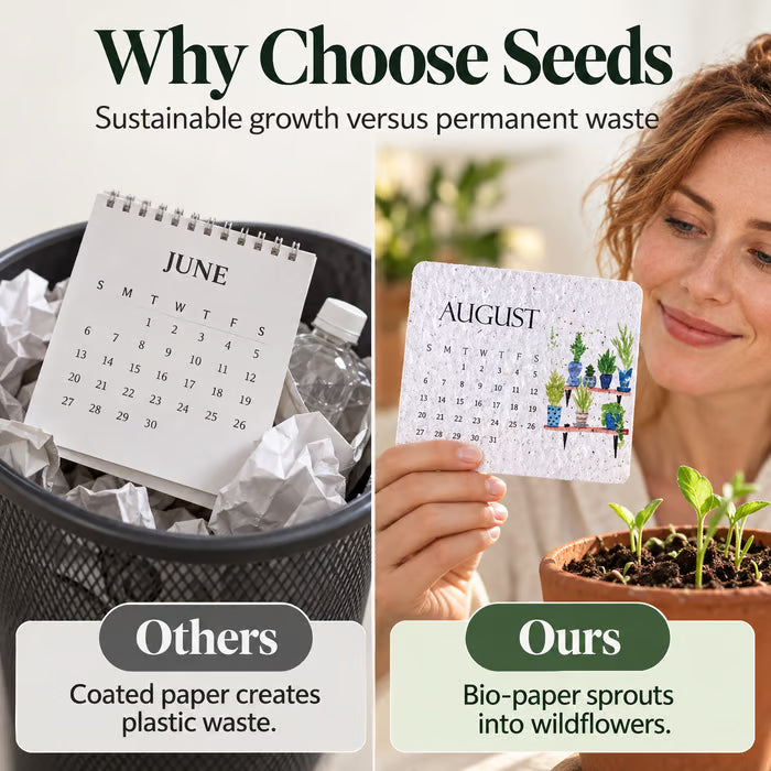 🌱Eco-Friendly Plantable “Timeless” Seed Calendar 2027 – Free Express Shipping