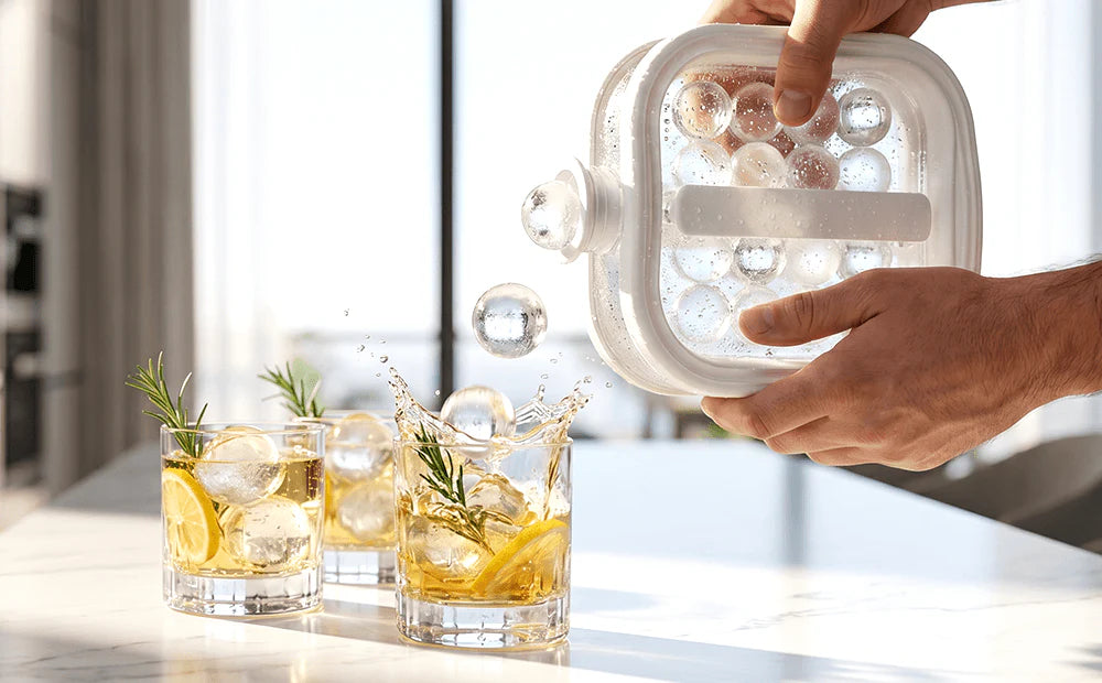 🔥70% OFF 2-in-1 Press Ball Ice Maker – Portable Household Ice Tray