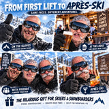 😂 Funny Old Man Ski Mask – Realistic Winter Balaclava for Skiing, Snowboarding & Gag Gifts – Free Express Shipping