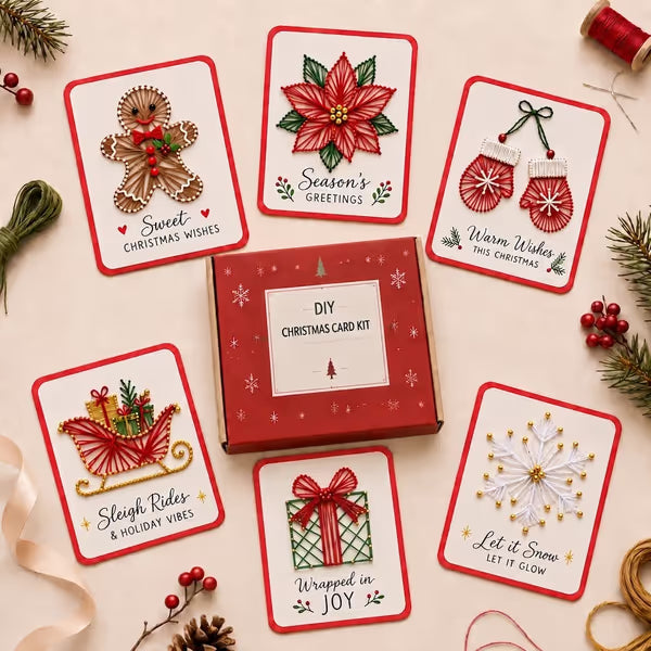 🎄 Merry & Bright Christmas DIY Kit (6 pcs)– Free Express Shipping