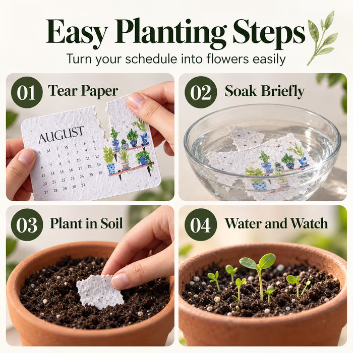 🌱Eco-Friendly Plantable “Timeless” Seed Calendar 2027 – Free Express Shipping