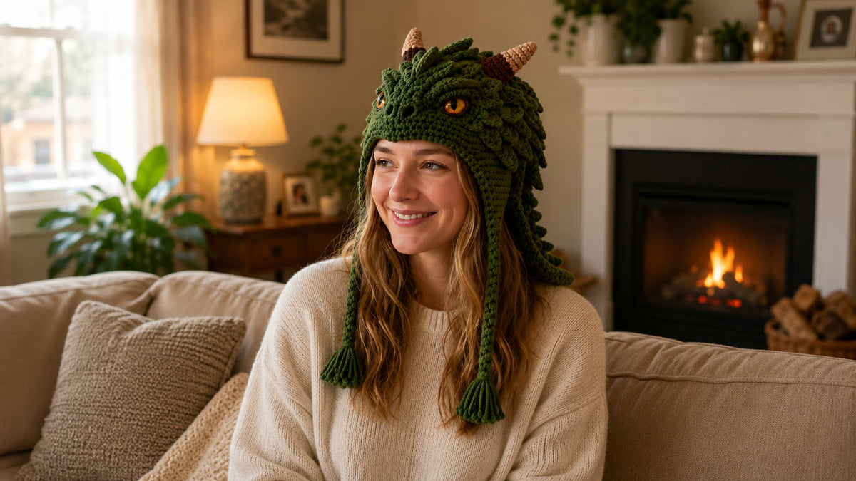 Free Express Shipping – Fantasy Hood Hat DIY Crochet Kit
