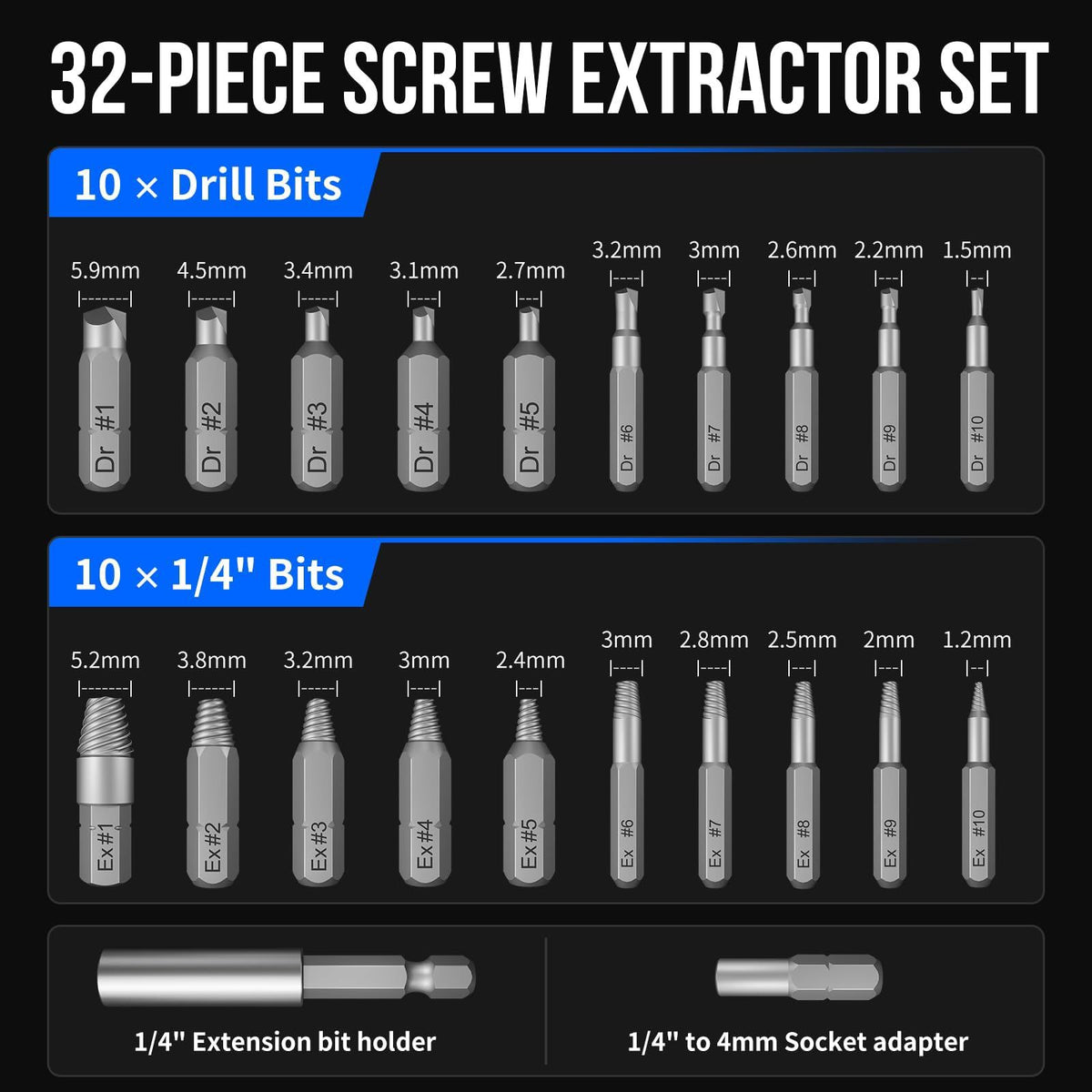 🔧 Magnetic 55-in-1 Screwdriver Set, Perfect For Tiny & Tight – RepairsFree Express Shipping