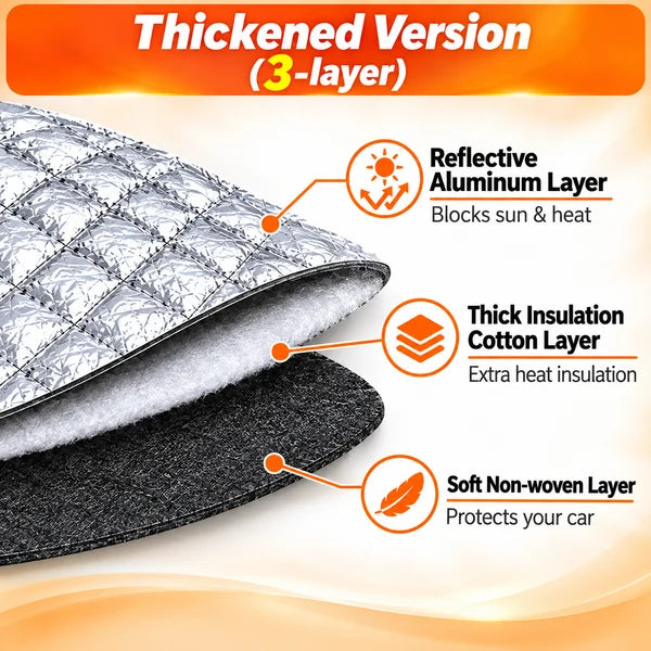 🚗☀️❄️ Windshield sun and snow protection – Universal, Premium quality ✨
