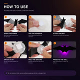 Free Express Shipping –Spooky Glow 3D Bat Lights