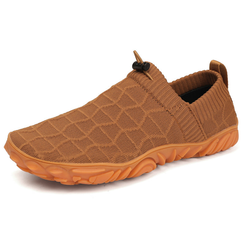 Men & Women Barefoot Shoes, Breathable Knit Non‑Slip Outdoor Walking Sneakers