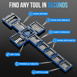 🔧 Magnetic 55-in-1 Screwdriver Set, Perfect For Tiny & Tight – RepairsFree Express Shipping