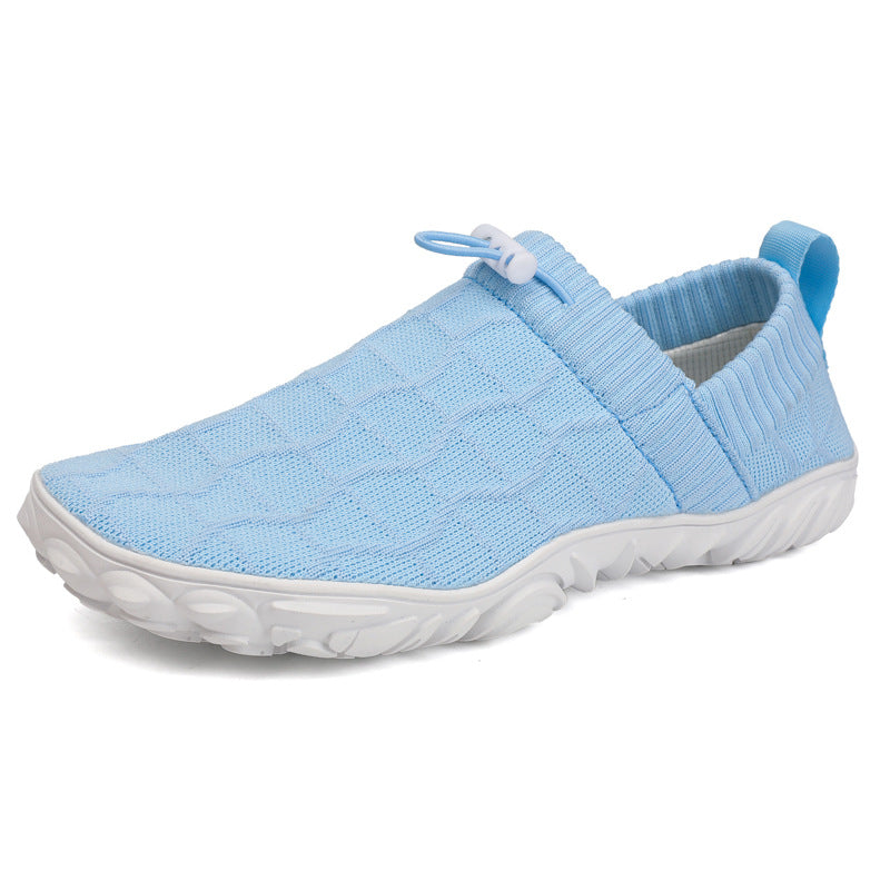 Men & Women Barefoot Shoes, Breathable Knit Non‑Slip Outdoor Walking Sneakers
