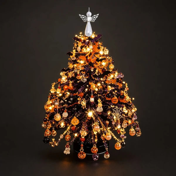 Free Express Shipping –DIY Beaded Holiday Tree Kit — Halloween & Christmas Craft Set