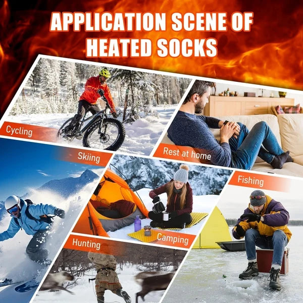 Free Express Shipping – Rechargeable Heated Socks for Men & Women