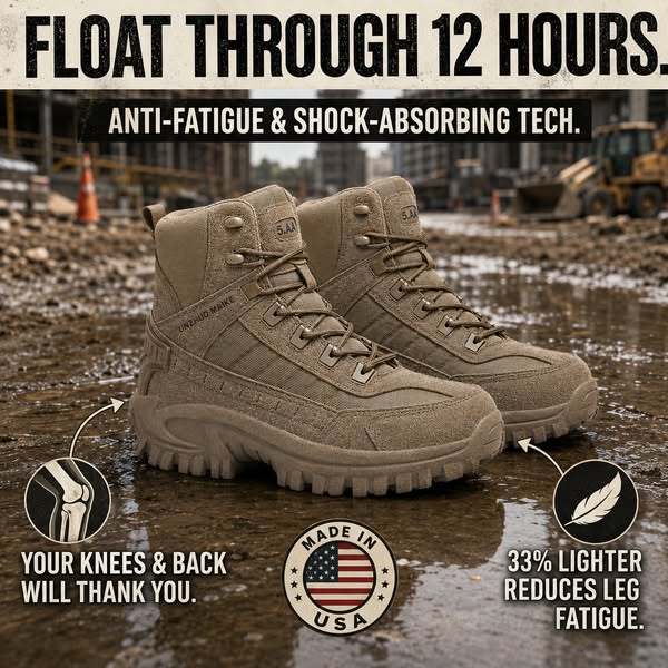 Men's Tactical Combat Boots | Non-Slip Wearproof High Tops for Hiking & Training — Free Socks Included