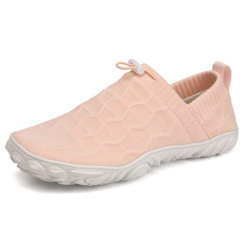 Men & Women Barefoot Shoes, Breathable Knit Non‑Slip Outdoor Walking Sneakers
