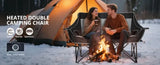 Free Express Shipping – Heated Double Folding Camping Chair, Portable Heated Double-Seater Sofa