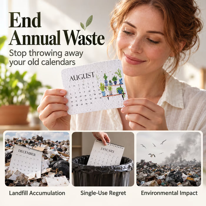 🌱Eco-Friendly Plantable “Timeless” Seed Calendar 2027 – Free Express Shipping