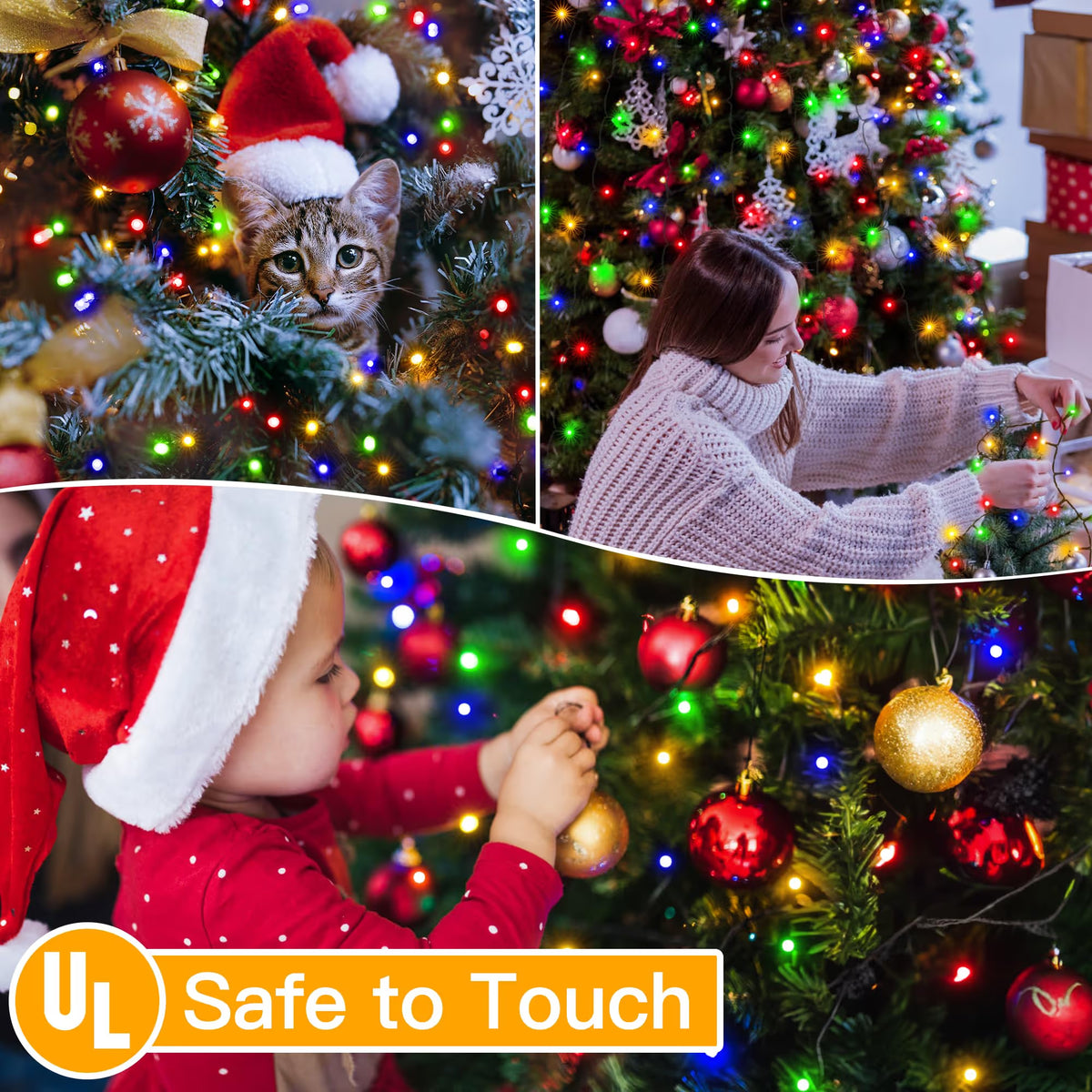 🎄🔥Waterproof Christmas Tree Waterfall Lights with Ring - ✨Quick Setup, 8 Modes– Free Express Shipping